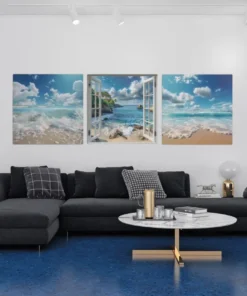 OLIVA 1025 landschappen drieluik canvas schilderij k