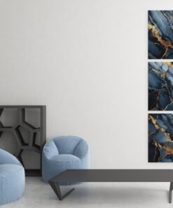 Alternative view of Marmer Abstract Drieluik Schilderij