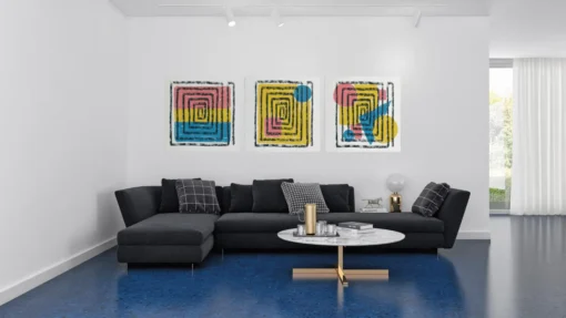 OLIVA 1028 abstract drieluik canvas schilderij h