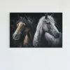 ALIVA 1485 paarden portret canvas schilderij
