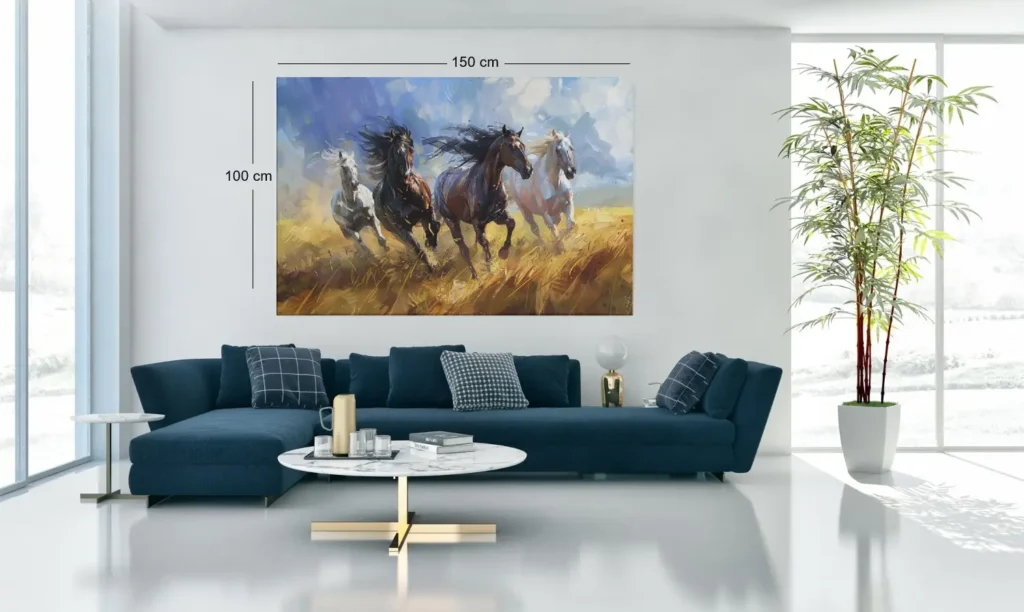 ALIVA-1486-rennende-paarden-canvas-schilderij-d