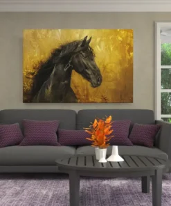 ALIVA 1487 paar met gouden kunst canvas schilderij c
