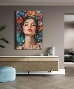 ALIVA-1493-vrouw-kunst-bloemen-canvas-schilderij-d