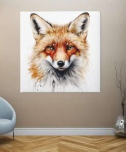 OEFE 1277 vos dieren canvas schilderij d