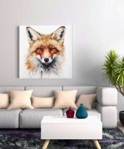 OEFE 1277 vos dieren canvas schilderij e