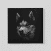 OEFE 1279 hond husky canvas schilderij