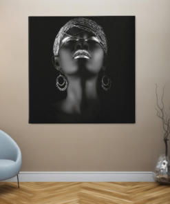 OEFE 1288 portret van een vrouw met grijze make up schilderij e