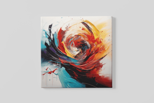Abstract Vierkant Canvas Schilderij