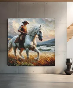 OEFE 1299 cowboy canvas schilderij c