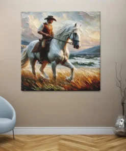 OEFE 1299 cowboy canvas schilderij e