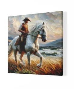 OEFE 1299 cowboy canvas schilderij f