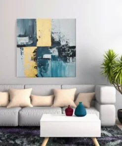 OEFE 1301 abstracte kunst vierkant schilderijen c