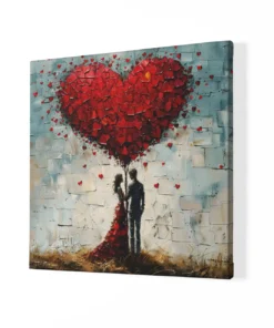 Alternative view of Liefde kunst Vierkant Schilderij