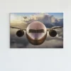 ALIVA 1498 vliegtuig boven de wolken canvas schilderij