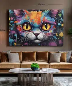 ALIVA-1500-canvas-schilderij-kleurrijk-gezicht-van-een-kat-d