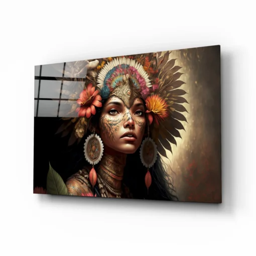 dsg 2057 b clan schoonheid moderne wanddecoratie op glas