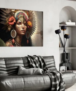 Clan Schoonheid Moderne Wanddecoratie op Glas - Afbeelding 5