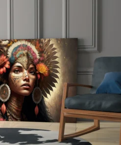 Clan Schoonheid Moderne Wanddecoratie op Glas - Afbeelding 6