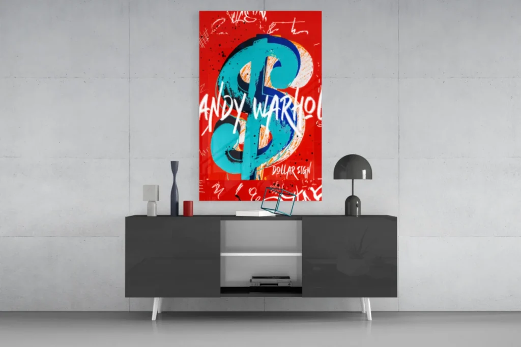 glasschilderij-andy-&-warhol-dollar