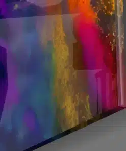 dsg 8026 c moderne zebra kleurrijk schilderij op glas