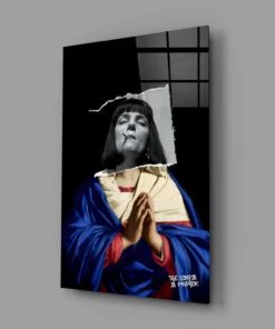 Modern Kunstwerk op Glas Virgin Inspiratie - Afbeelding 3