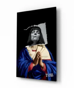 Modern Kunstwerk op Glas Virgin Inspiratie