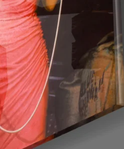 Alternative view of Popart Glasschilderij Marilyn in roze