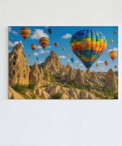Luchtballonnen Cappadocië Canvas Schilderij