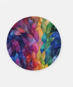 Kleurrijke Muurcirkel | Schilderij Print Op Dibond