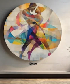 SOLIVA 1047 dans moderne kunst muurcirkel op dibond c