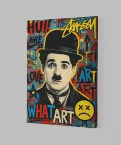 ALIVA 1072 charlie chaplin canvas schilderij a