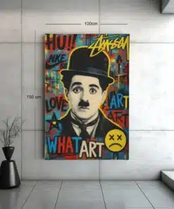 ALIVA 1072 charlie chaplin canvas schilderij b