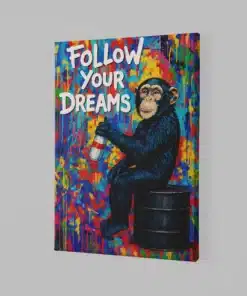 ALIVA 1149 graffiti aap canvas schilderij follow your dreams a