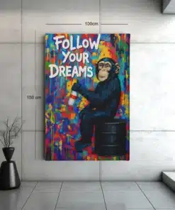ALIVA 1149 graffiti aap canvas schilderij follow your dreams b