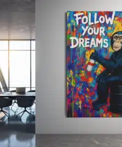 ALIVA 1149 graffiti aap canvas schilderij follow your dreams d