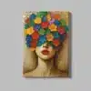 ALIVA 1226 bloemenmasker canvas schilderij