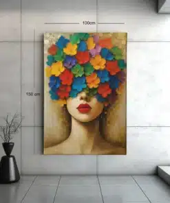 bloemenmasker-canvas-schilderij-c