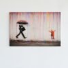ALIVA 1238 banksy kleurrijke regen canvas schilderij