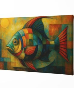 ALIVA 1245 moderne abstracte vis canvas schilderij b