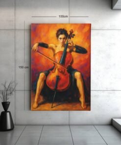 vrouw-en-cello-canvas-schilderij-c