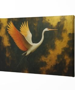 ALIVA 1266 elegante vogel canvas schilderij a