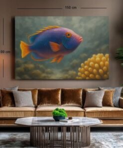 koraalrif-en-vis-canvas-schilderij-d
