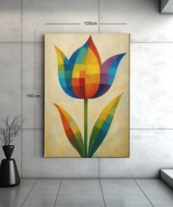kleuren-tulp-canvas-schilderij-d