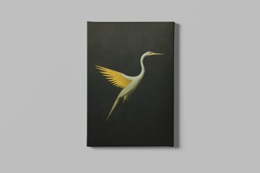 Reiger Vogel Canvas Schilderij