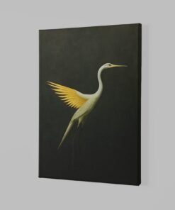 ALIVA 1357 reiger vogel canvas schilderij a