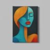 ALIVA 1358 vrouw gezihct abstract schilderij