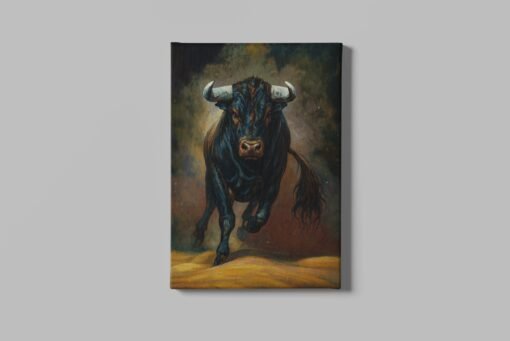 Sterke Stier Canvas Schilderij