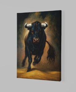 ALIVA 1363 sterke stier canvas schilderij a 1