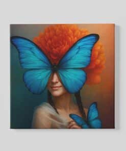 Masker van de Natuur Vierkant Schilderij