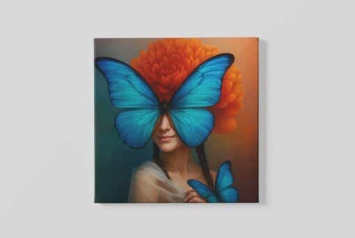 Masker van de Natuur Vierkant Schilderij